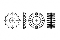 DIN 1052 Holzverbinder Temperg Typ D, geschw., eins., 80 ÜH schwarz VE=S