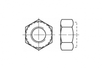 ISO 7040 A 2-70 M 5 m. braunem Ring, n. BN 205107 -3 A 2  MB