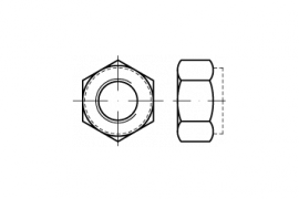 ISO 7040 A 2-70 M 6 m. braunem Ring, n. BN 205107 -3 A 2  MB