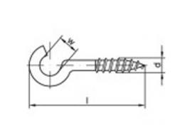 ART 88140 geb. Schr.haken Stahl Typ 11 25 mm galv. verzinkt gal Zn VE=S